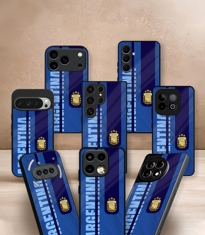 argentina blue fifa wc26 edition premium glossy phone case