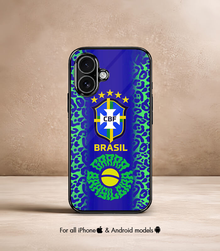 brazil blue fifa wc26 edition premium glossy phone case