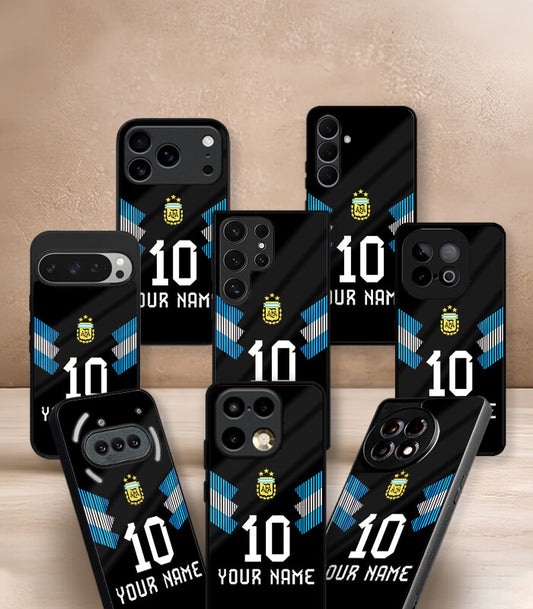 Customized Argentina Black Kit FIFA WC26 Edition Premium Glossy Phone Case