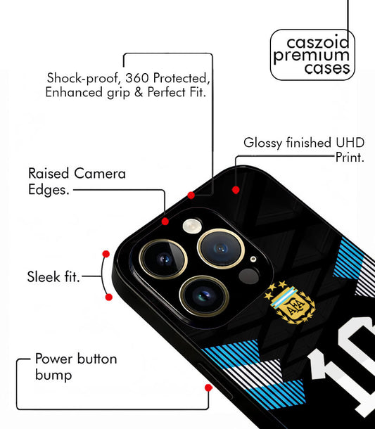 Customized Argentina Black Kit FIFA WC26 Edition Premium Glossy Phone Case