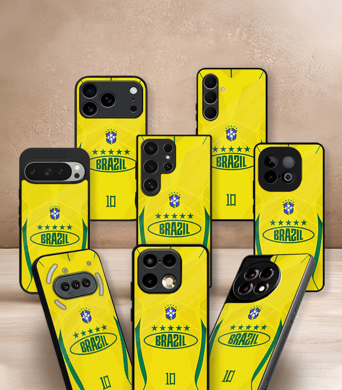 brazil yellow kit fifa wc26 edition premium glossy phone case