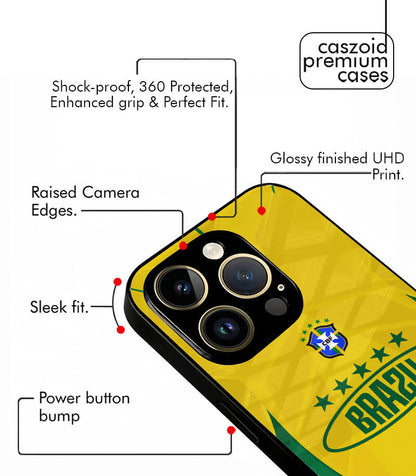 Brazil Yellow Kit FIFA WC26 Edition Premium Glossy Phone Case