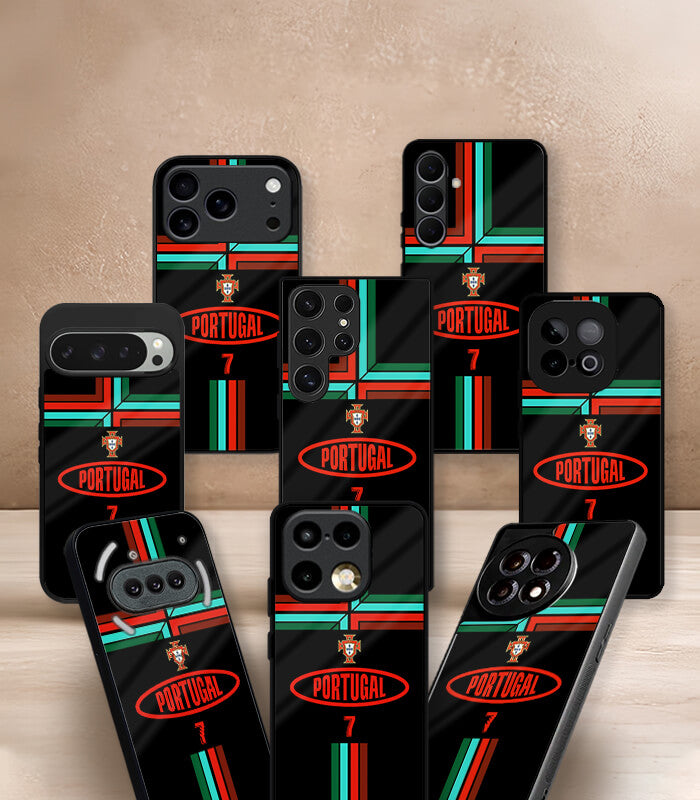 portugal black kit fifa wc26 edition premium glossy phone case