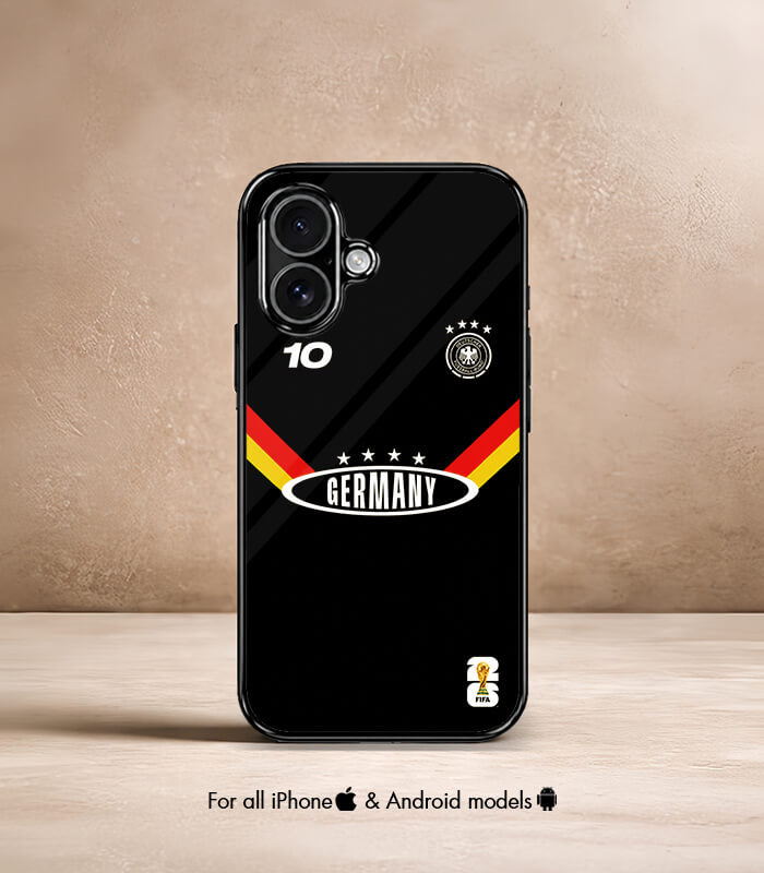 germany black kit fifa wc26 edition premium glossy phone case
