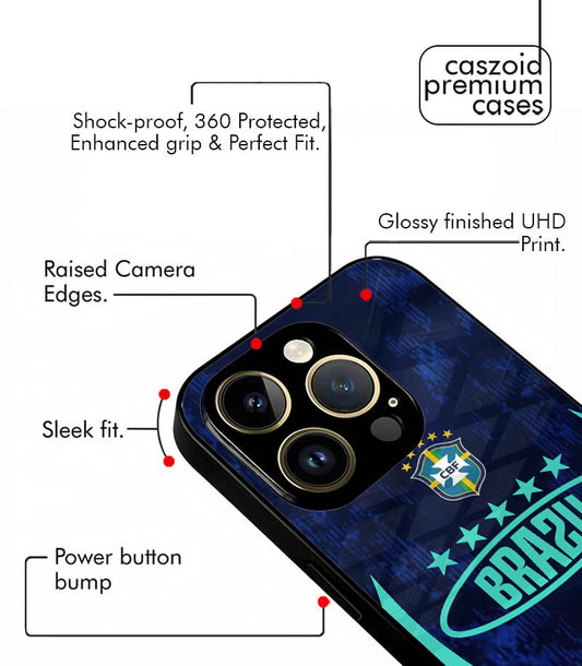 Brazil Blue Kit Plain FIFA WC26 Edition Premium Glossy Phone Case