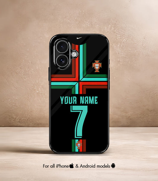 Customized Portugal Black Kit FIFA WC26 Edition Premium Glossy Phone Case