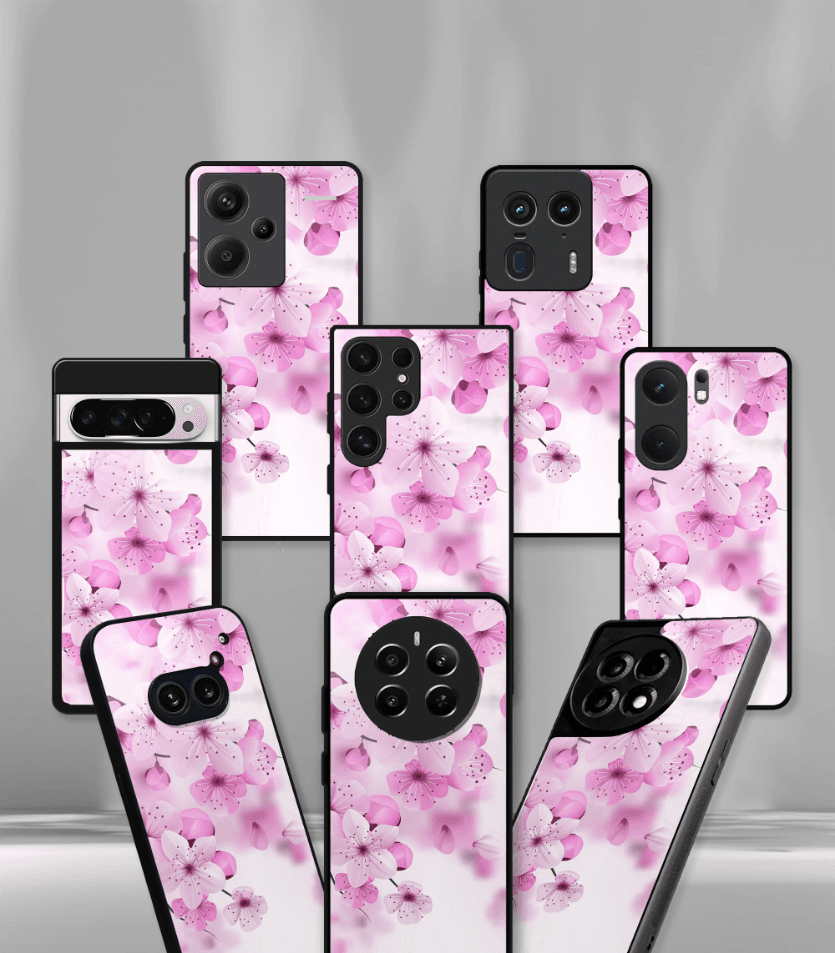 'for her' premium glossy floral/ aesthetic phone case compatible for every phone models.