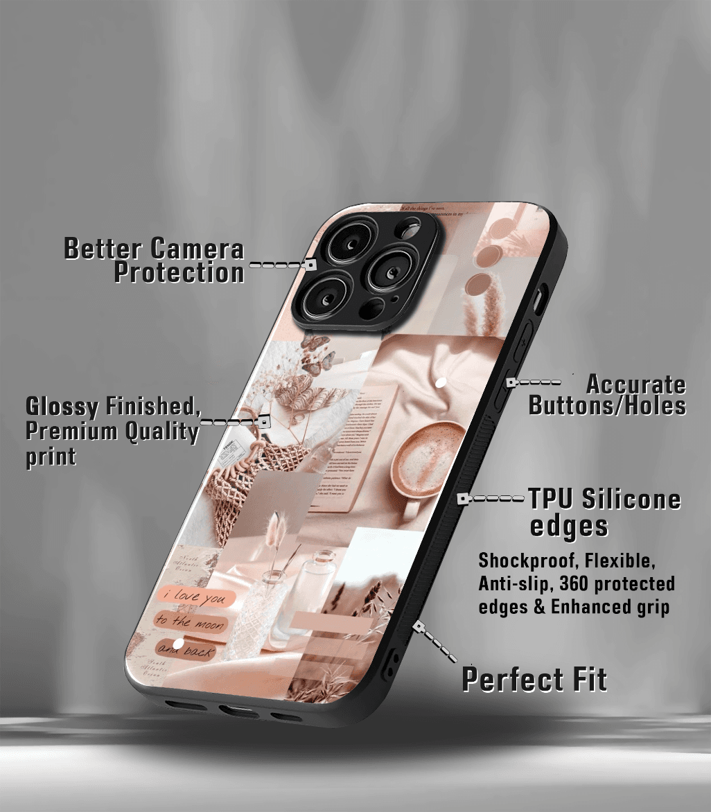'for her' premium glossy floral/ aesthetic phone case compatible for every phone models.