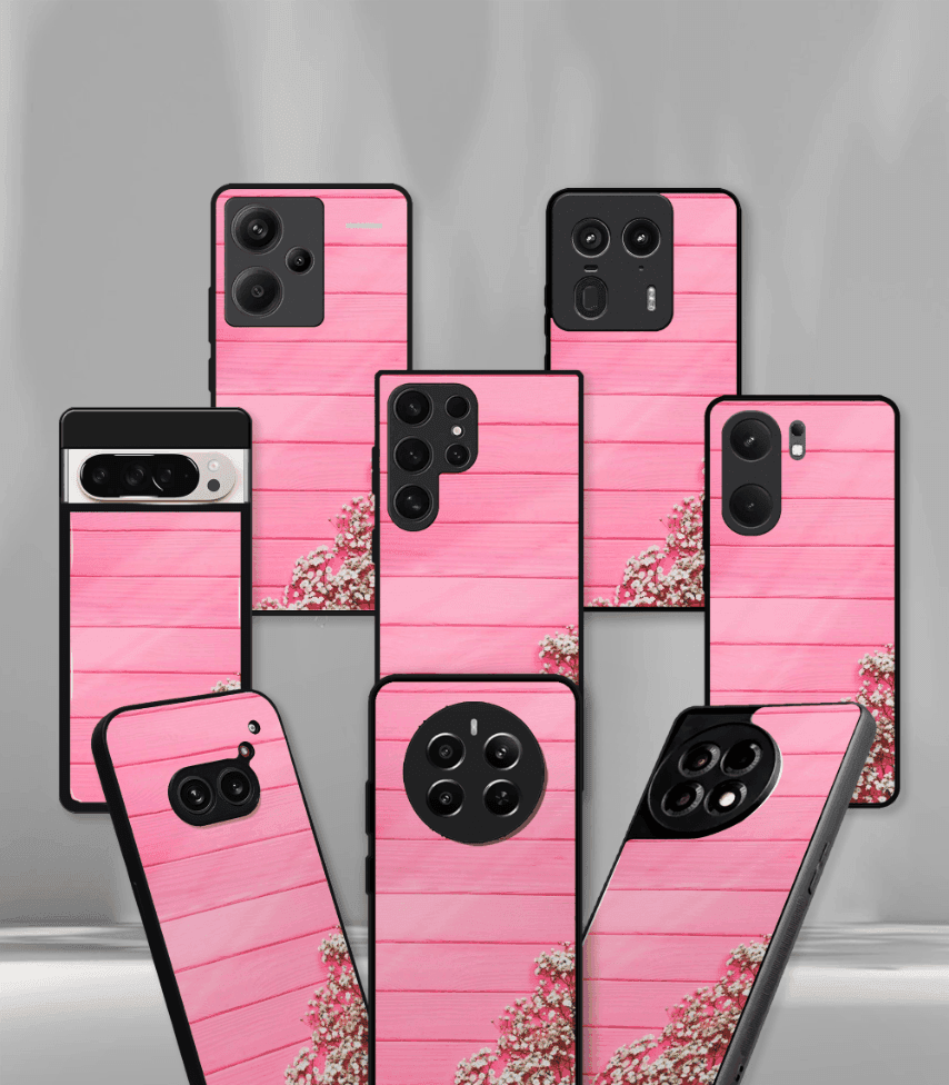 'for her' premium glossy floral/ aesthetic phone case compatible for every phone models.