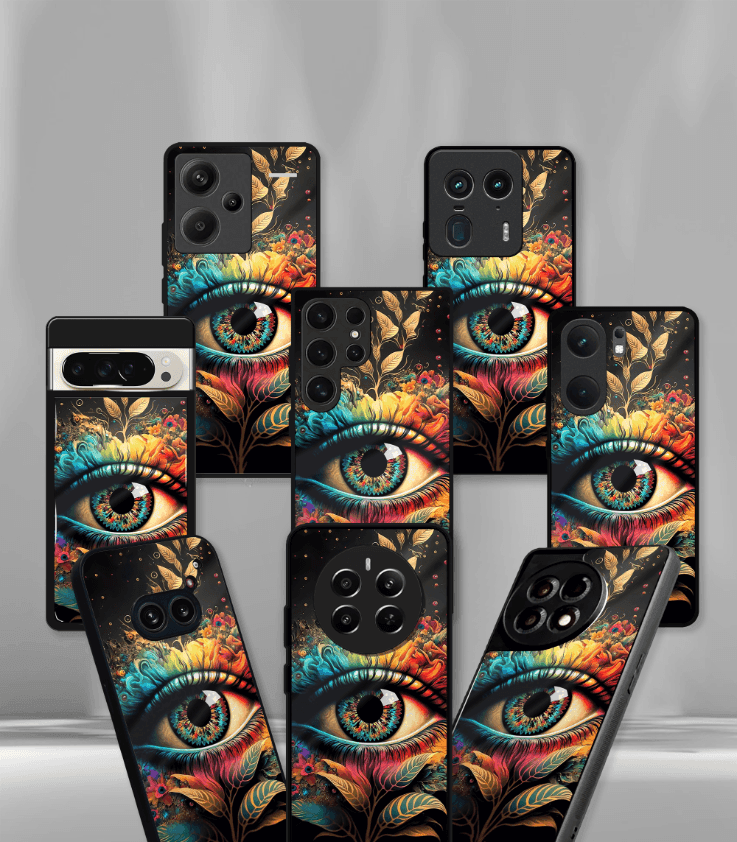 'for her' premium glossy floral/ aesthetic phone case compatible for every phone models.