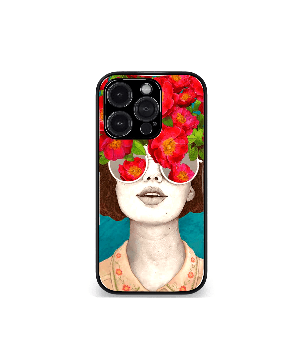 'for her' premium glossy floral/ aesthetic phone case compatible for every phone models.