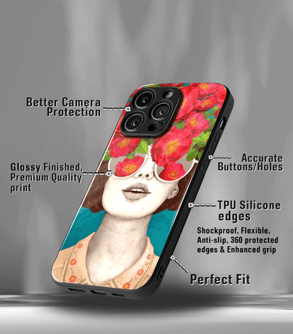 'For Her' Premium Glossy Floral/ Aesthetic Phone Case compatible for every Phone Models.