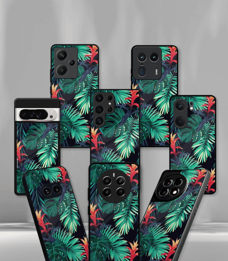 'for her' premium glossy floral/ aesthetic phone case compatible for every phone models.