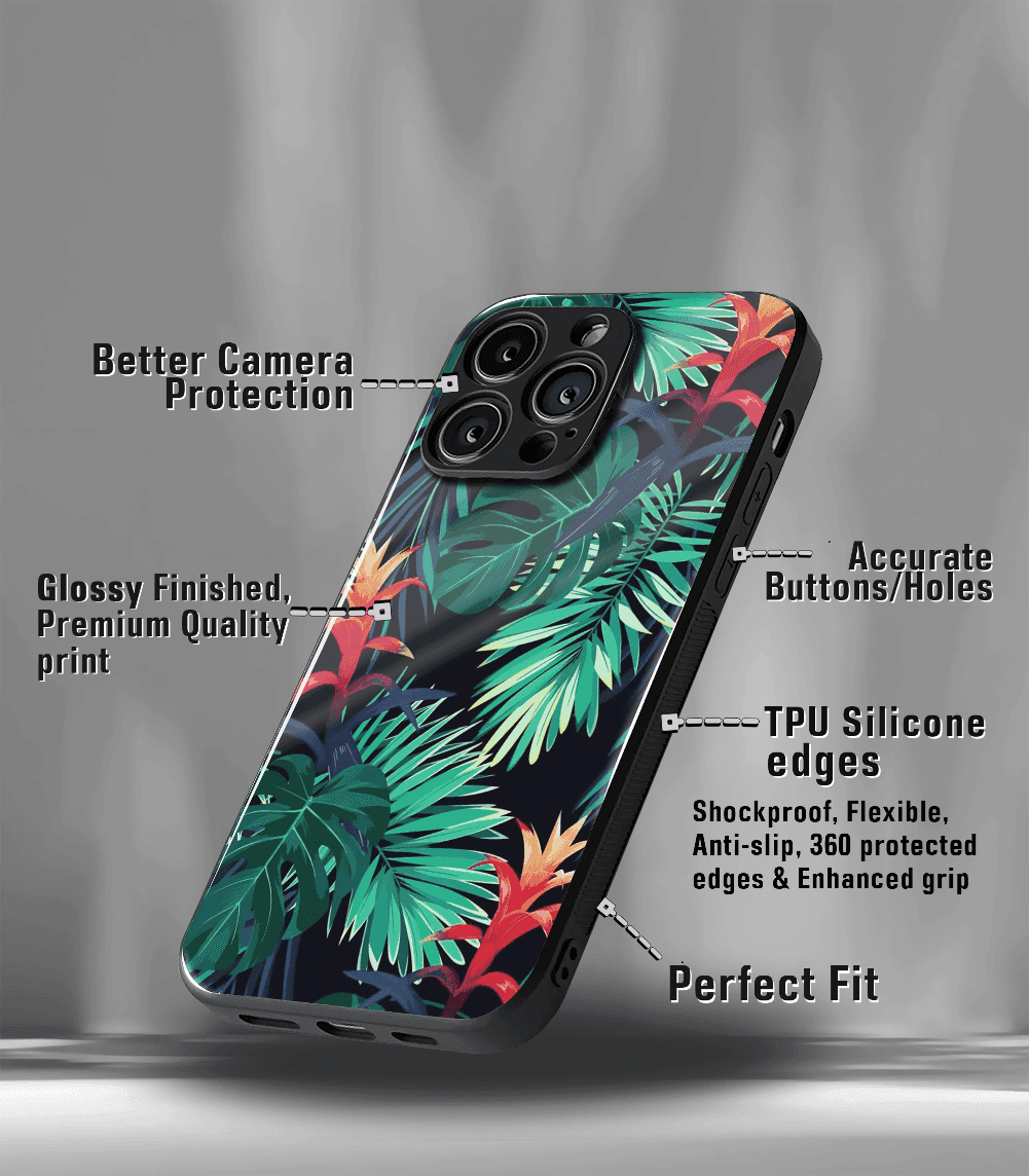 'for her' premium glossy floral/ aesthetic phone case compatible for every phone models.