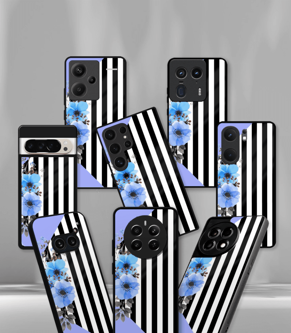 'for her' premium glossy floral/ aesthetic phone case compatible for every phone models.