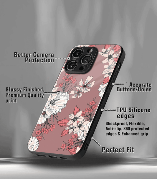 'For Her' Premium Glossy Floral/ Aesthetic Phone Case compatible for every Phone Models.