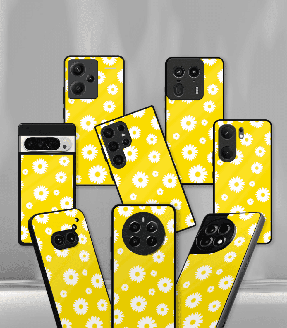 'for her' premium glossy floral/ aesthetic phone case compatible for every phone models.