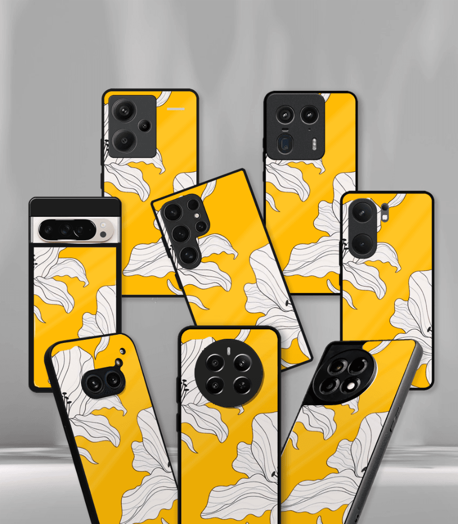 'for her' premium glossy floral/ aesthetic phone case compatible for every phone models.