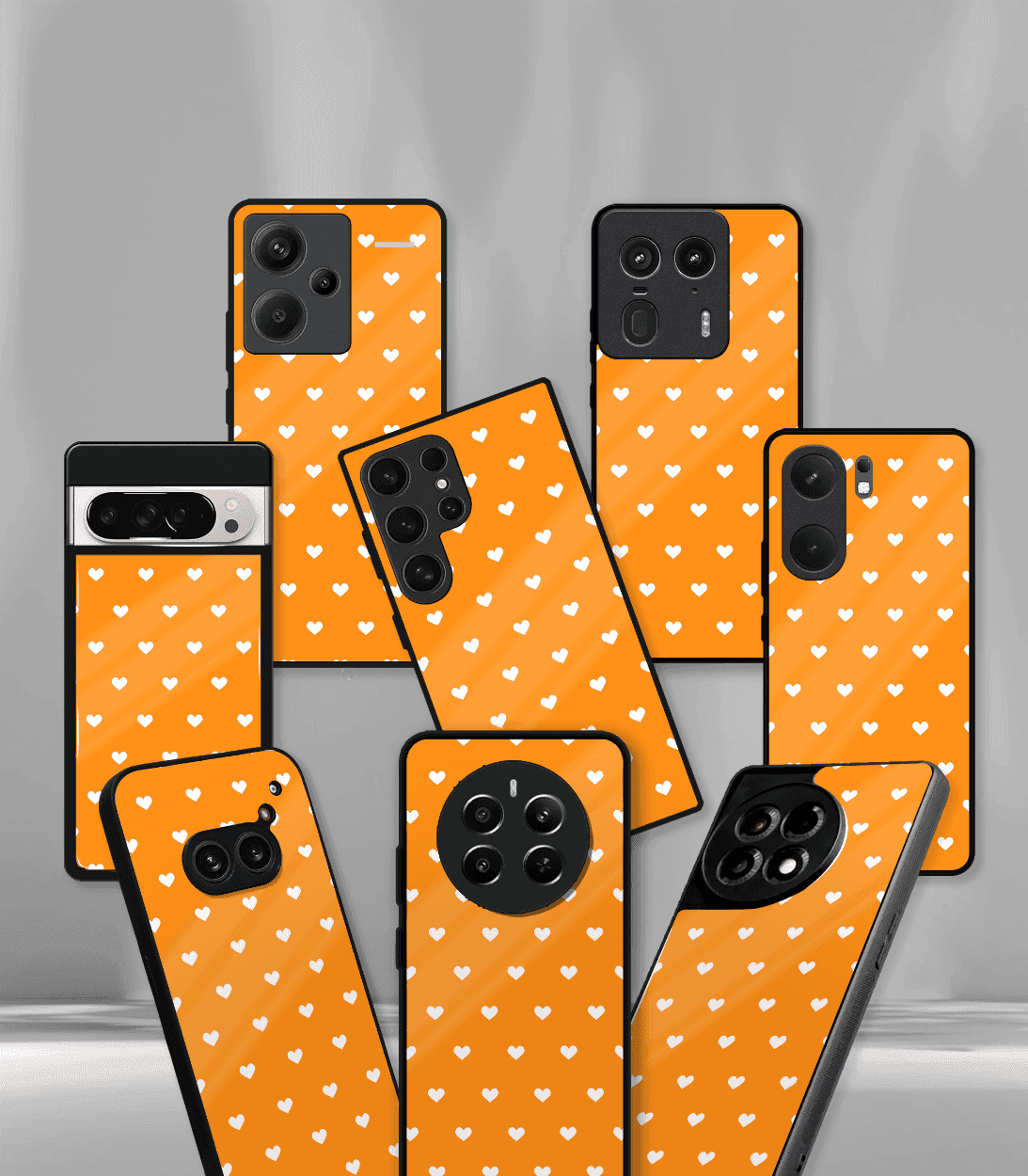 'for her' premium glossy floral/ aesthetic phone case compatible for every phone models.