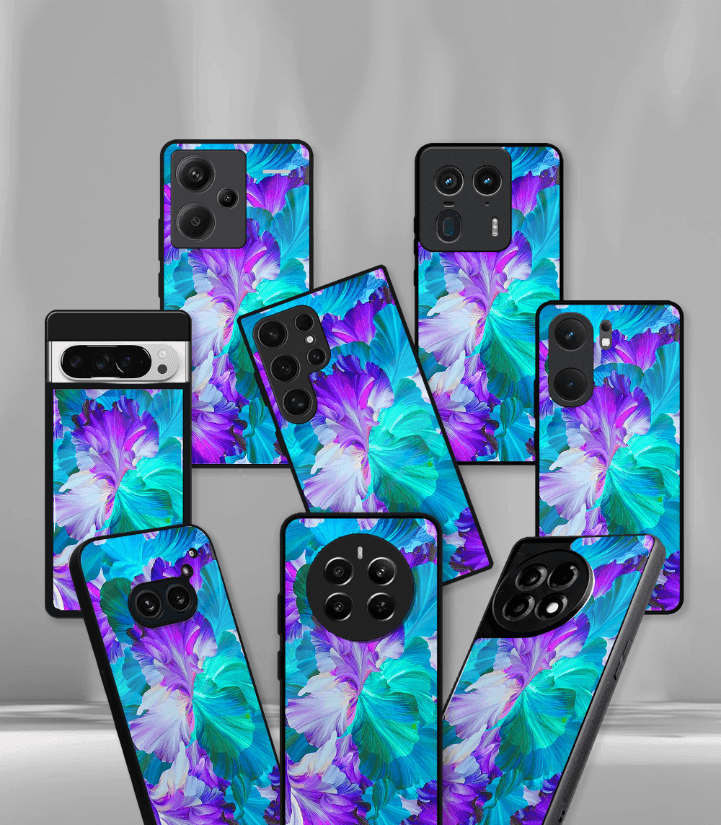 'for her' premium glossy floral/ aesthetic phone case compatible for every phone models.