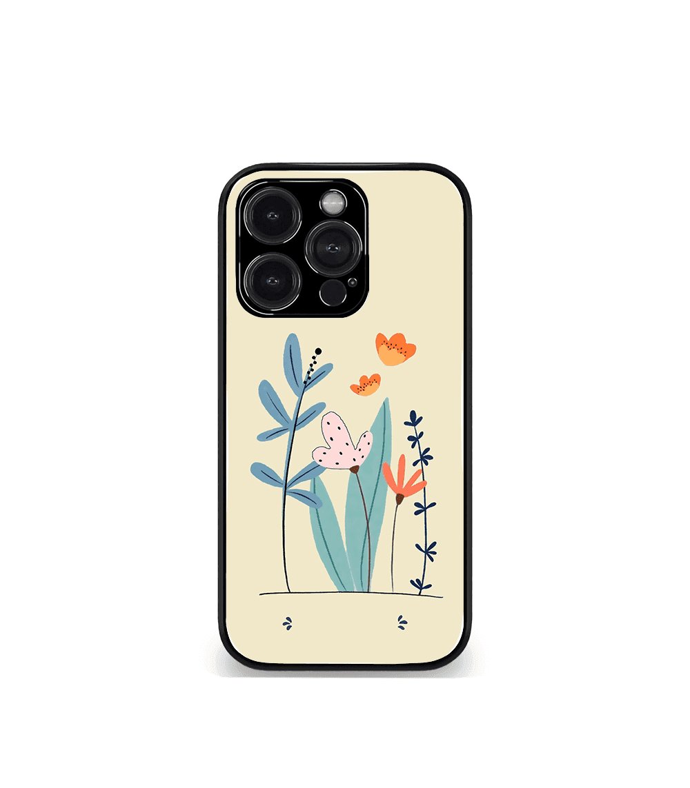 'for her' premium glossy floral/ aesthetic phone case compatible for every phone models.