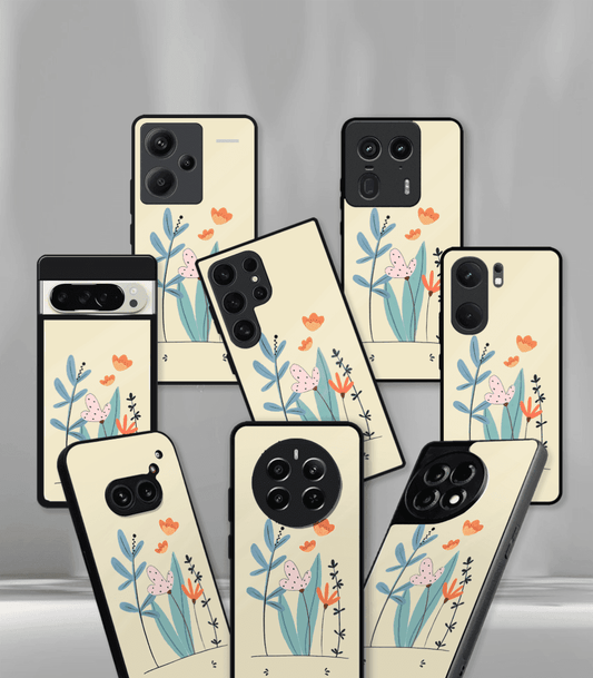 'For Her' Premium Glossy Floral/ Aesthetic Phone Case compatible for every Phone Models.