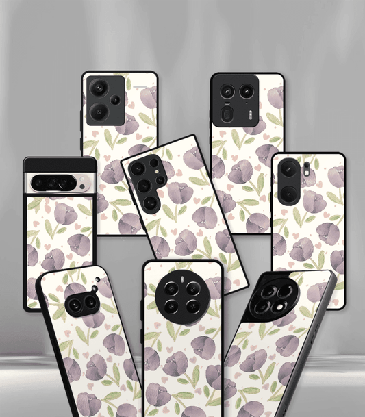 'For Her' Premium Glossy Floral/ Aesthetic Phone Case compatible for every Phone Models.