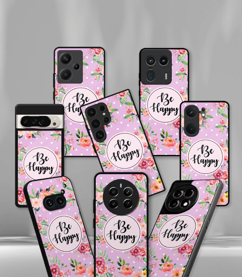 'for her' premium glossy floral/ aesthetic phone case compatible for every phone models.