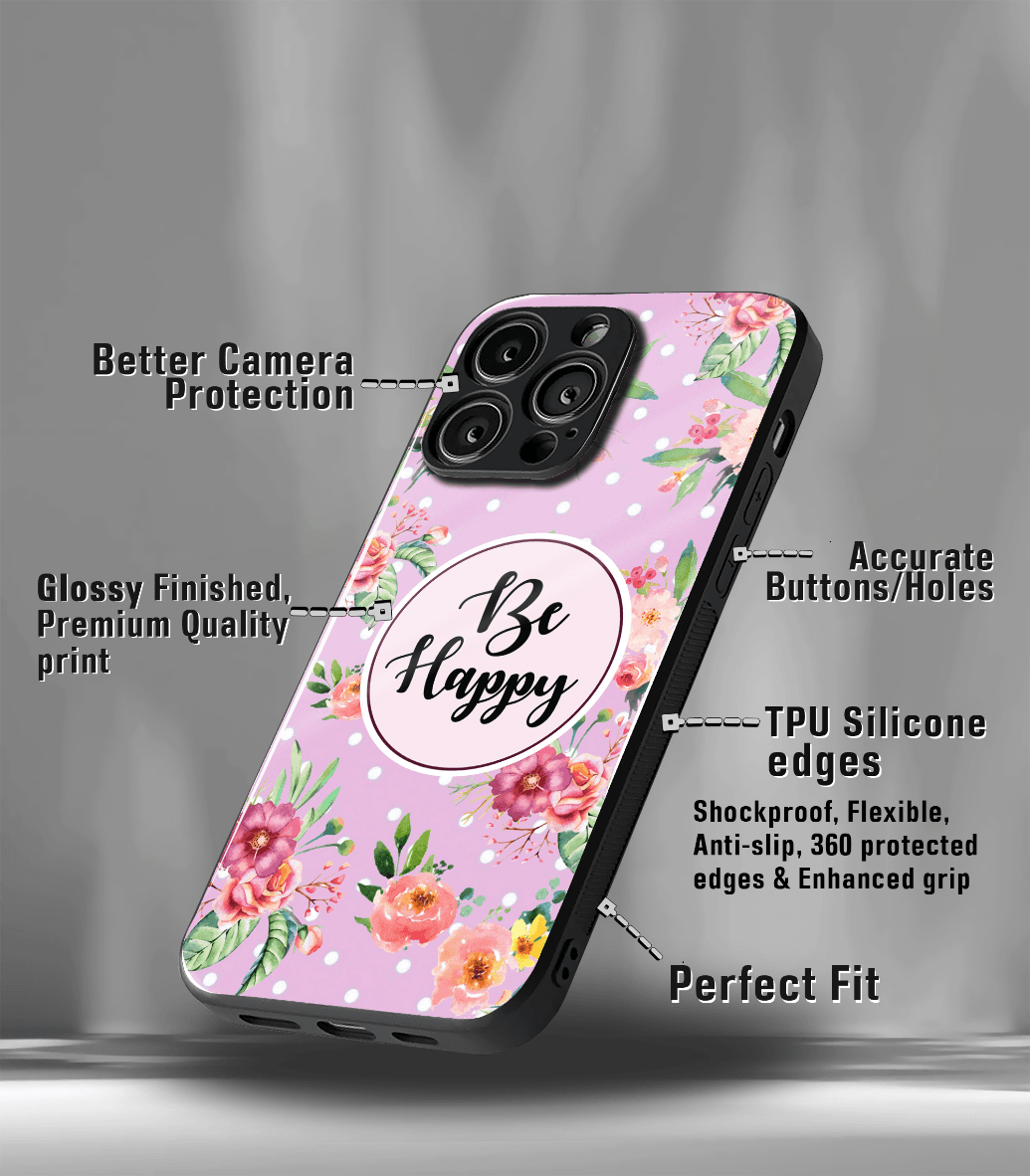 'for her' premium glossy floral/ aesthetic phone case compatible for every phone models.