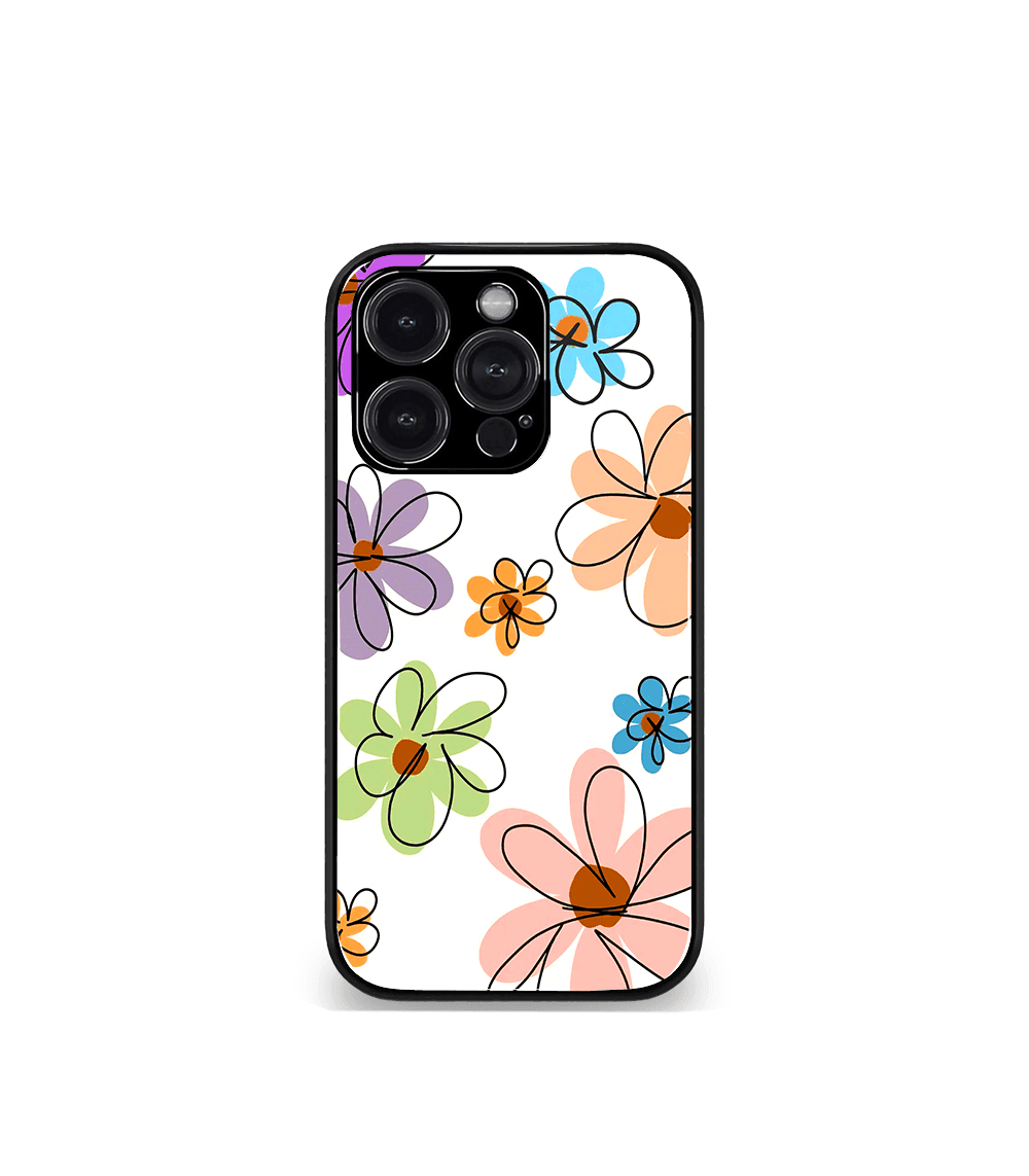 'for her' premium glossy floral/ aesthetic phone case compatible for every phone models.