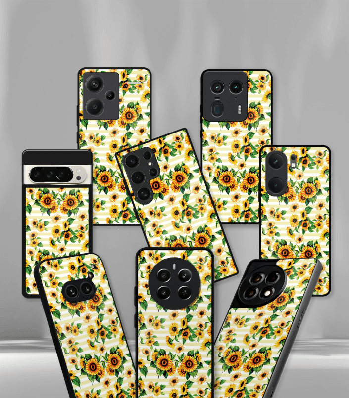 'for her' premium glossy floral/ aesthetic phone case compatible for every phone models.