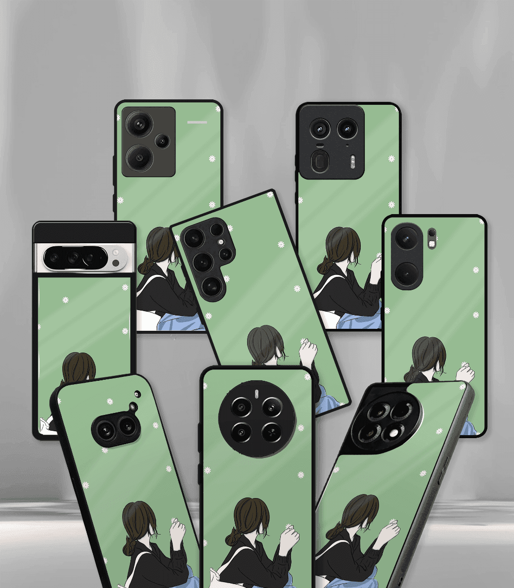 'for her' premium glossy floral/ aesthetic phone case compatible for every phone models.