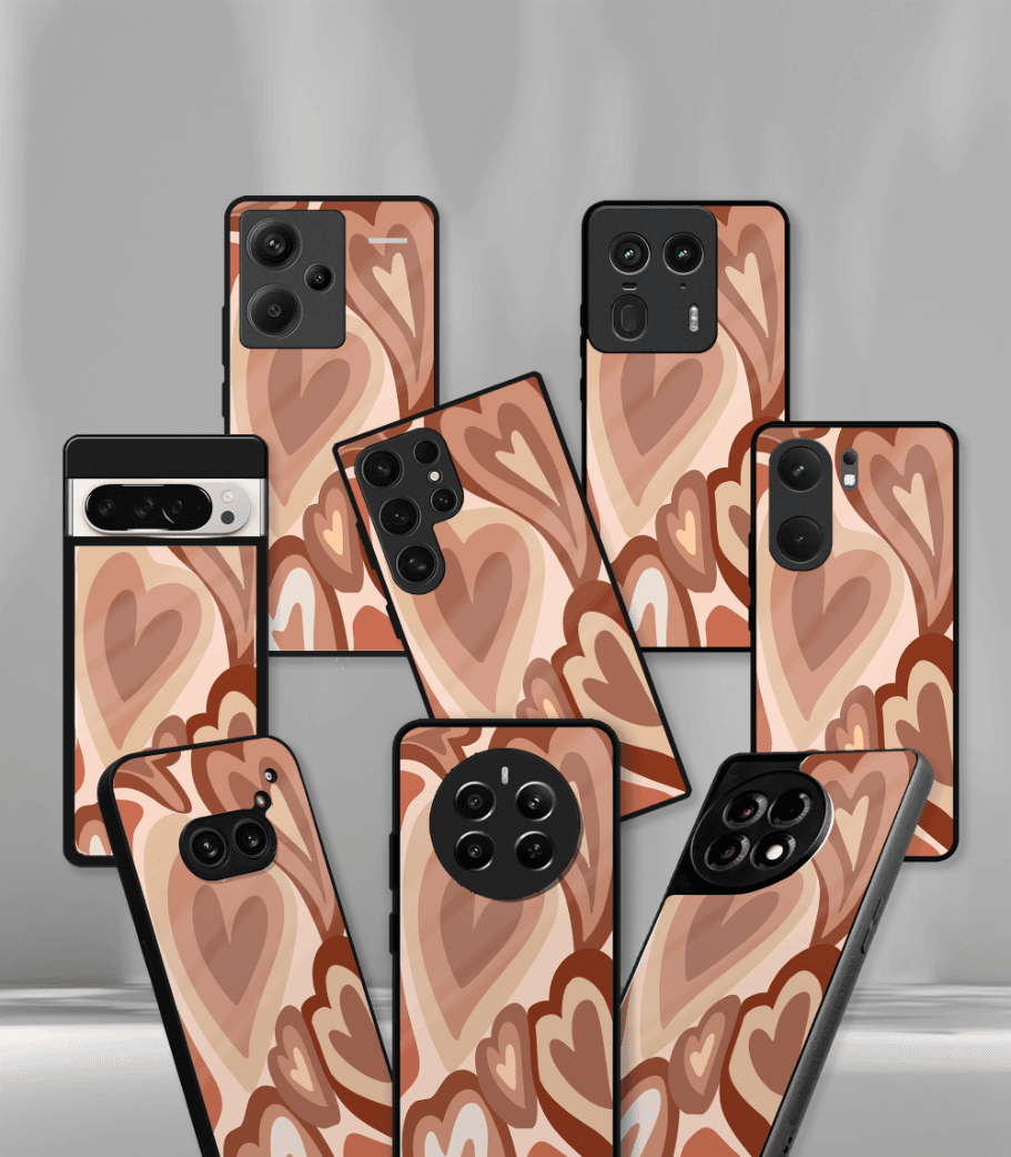 'for her' premium glossy floral/ aesthetic phone case compatible for every phone models.
