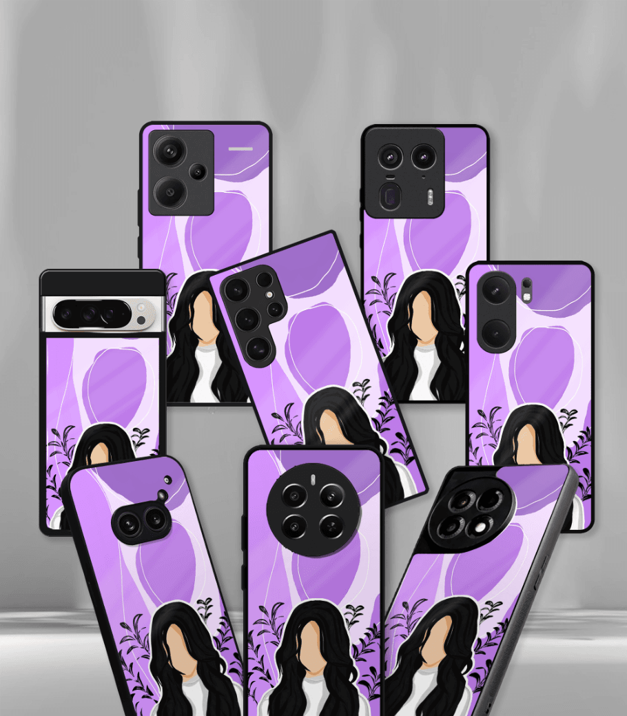 'for her' premium glossy floral/ aesthetic phone case compatible for every phone models.