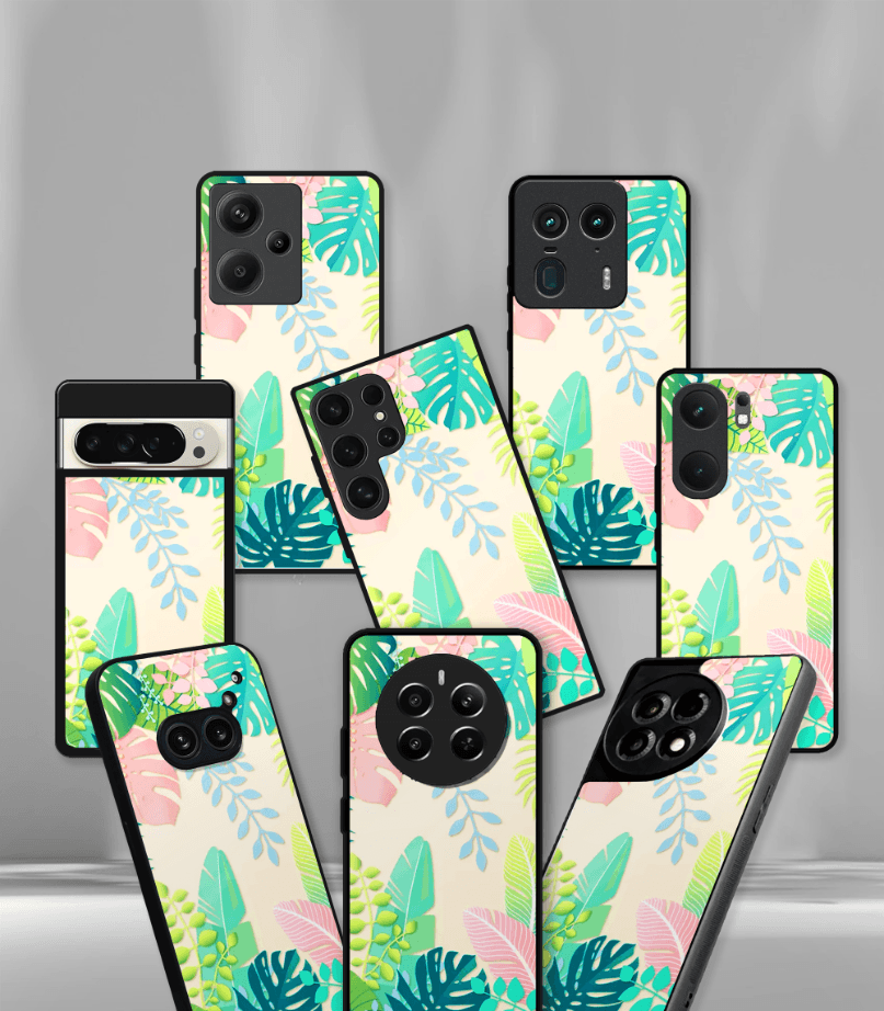 'for her' premium glossy floral/ aesthetic phone case compatible for every phone models.