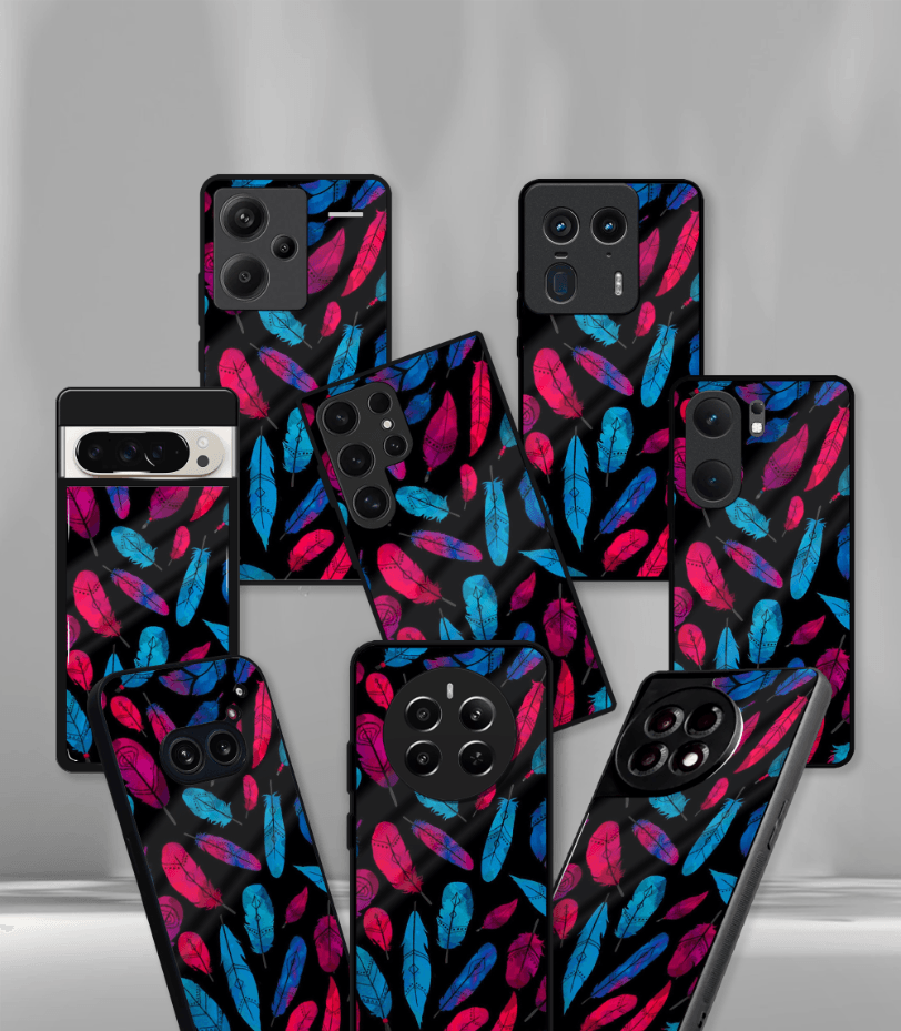 'for her' premium glossy floral/ aesthetic phone case compatible for every phone models.