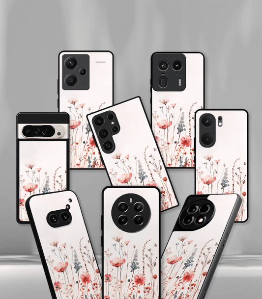 'For Her' Premium Glossy Floral/ Aesthetic Phone Case compatible for every Phone Models.