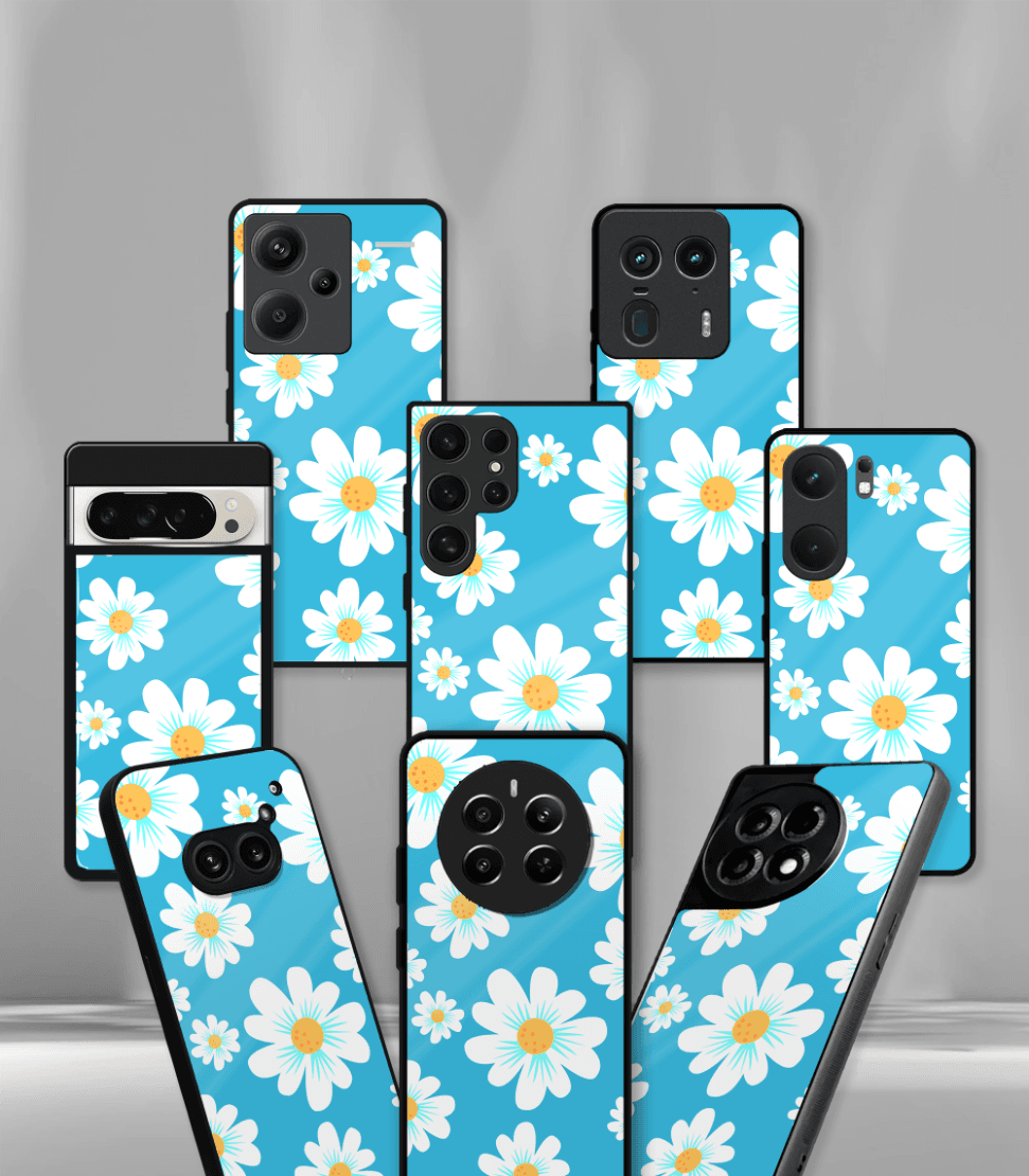 'for her' premium glossy floral/ aesthetic phone case compatible for every phone models.