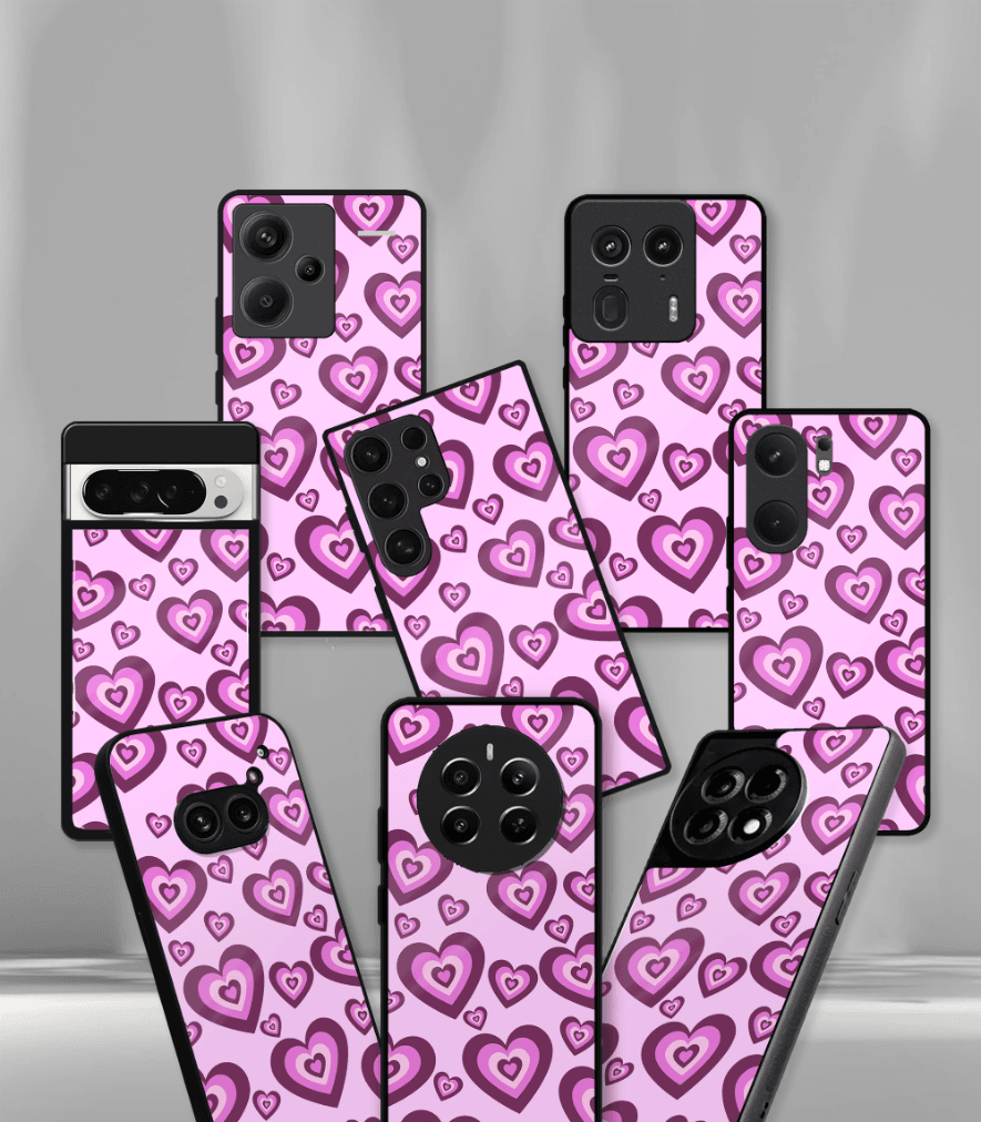 'for her' premium glossy floral/ aesthetic phone case compatible for every phone models.