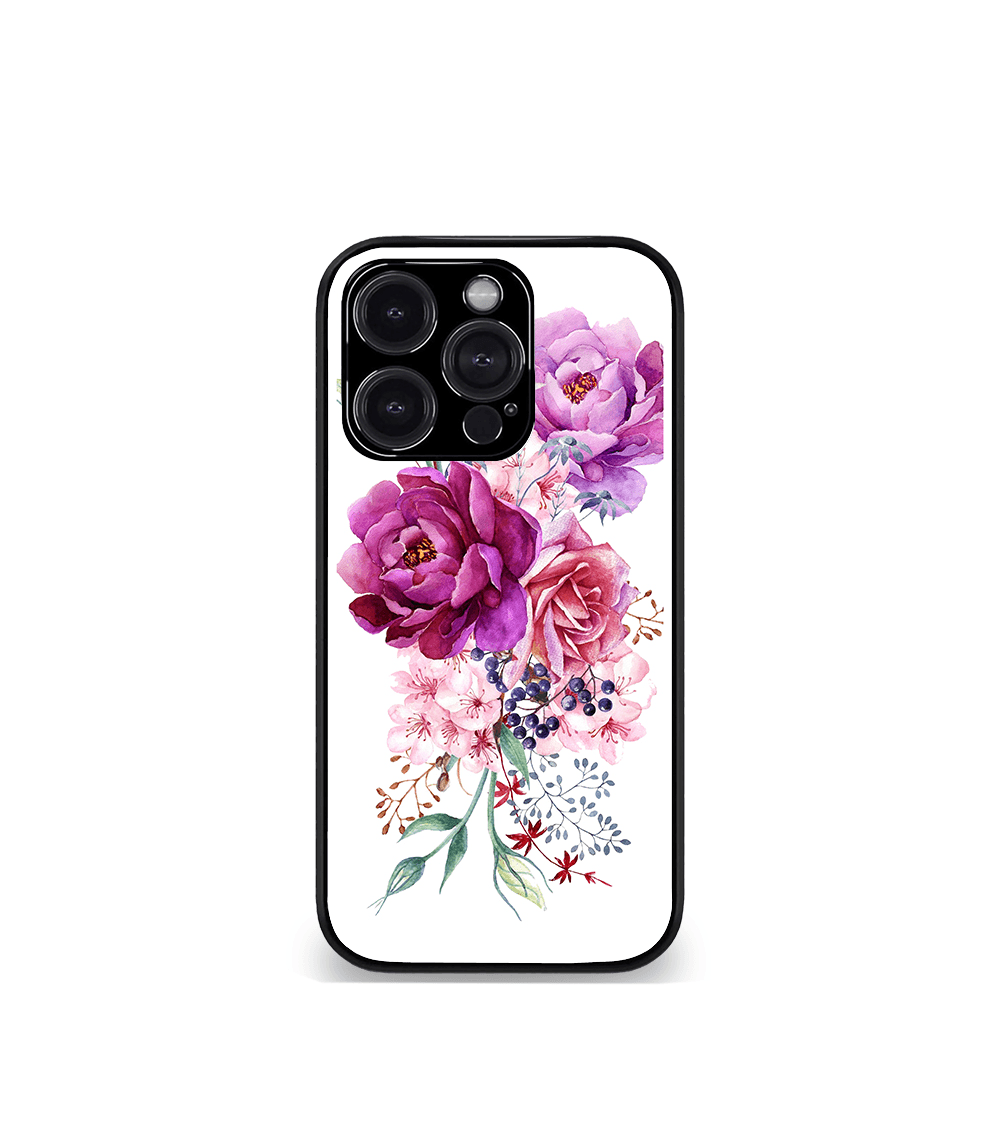 'for her' premium glossy floral/ aesthetic phone case compatible for every phone models.