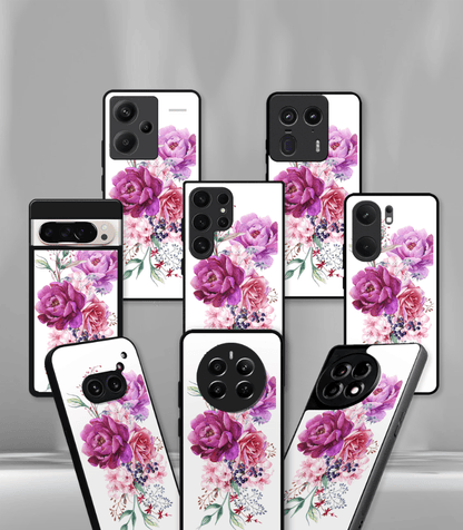 'For Her' Premium Glossy Floral/ Aesthetic Phone Case compatible for every Phone Models.
