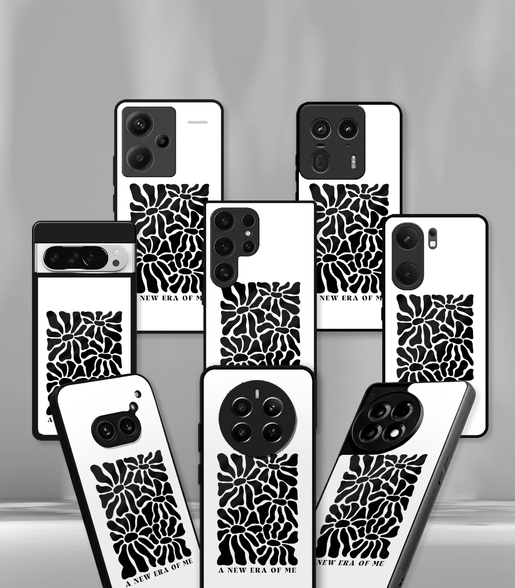 'for her' premium glossy floral/ aesthetic phone case compatible for every phone models.