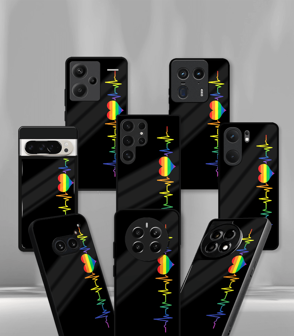 'for her' premium glossy floral/ aesthetic phone case compatible for every phone models.