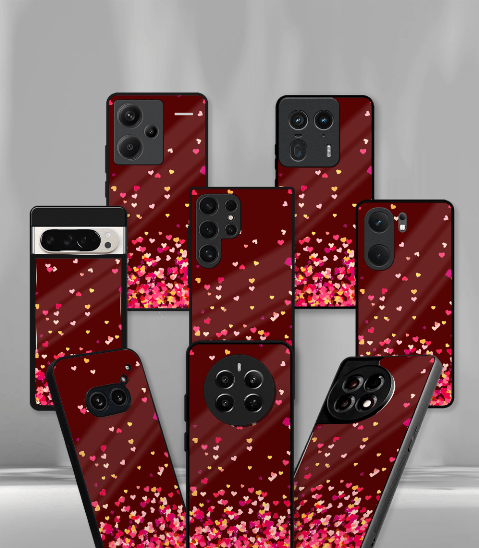 'for her' premium glossy floral/ aesthetic phone case compatible for every phone models.