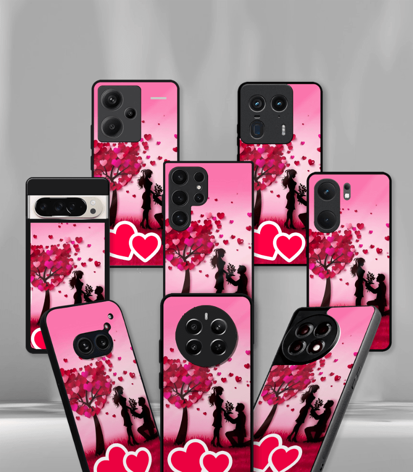 'for her' premium glossy floral/ aesthetic phone case compatible for every phone models.