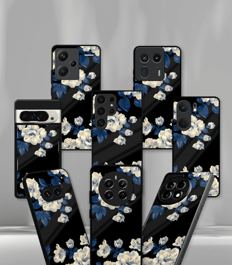 'for her' premium glossy floral/ aesthetic phone case compatible for every phone models.