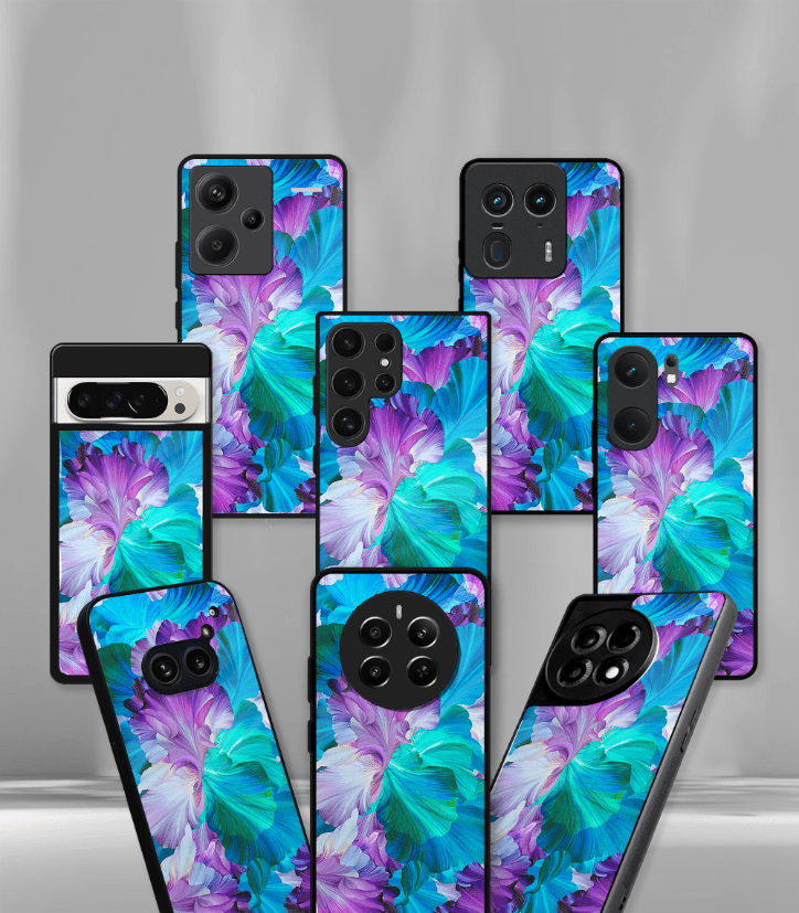 'for her' premium glossy floral/ aesthetic phone case compatible for every phone models.