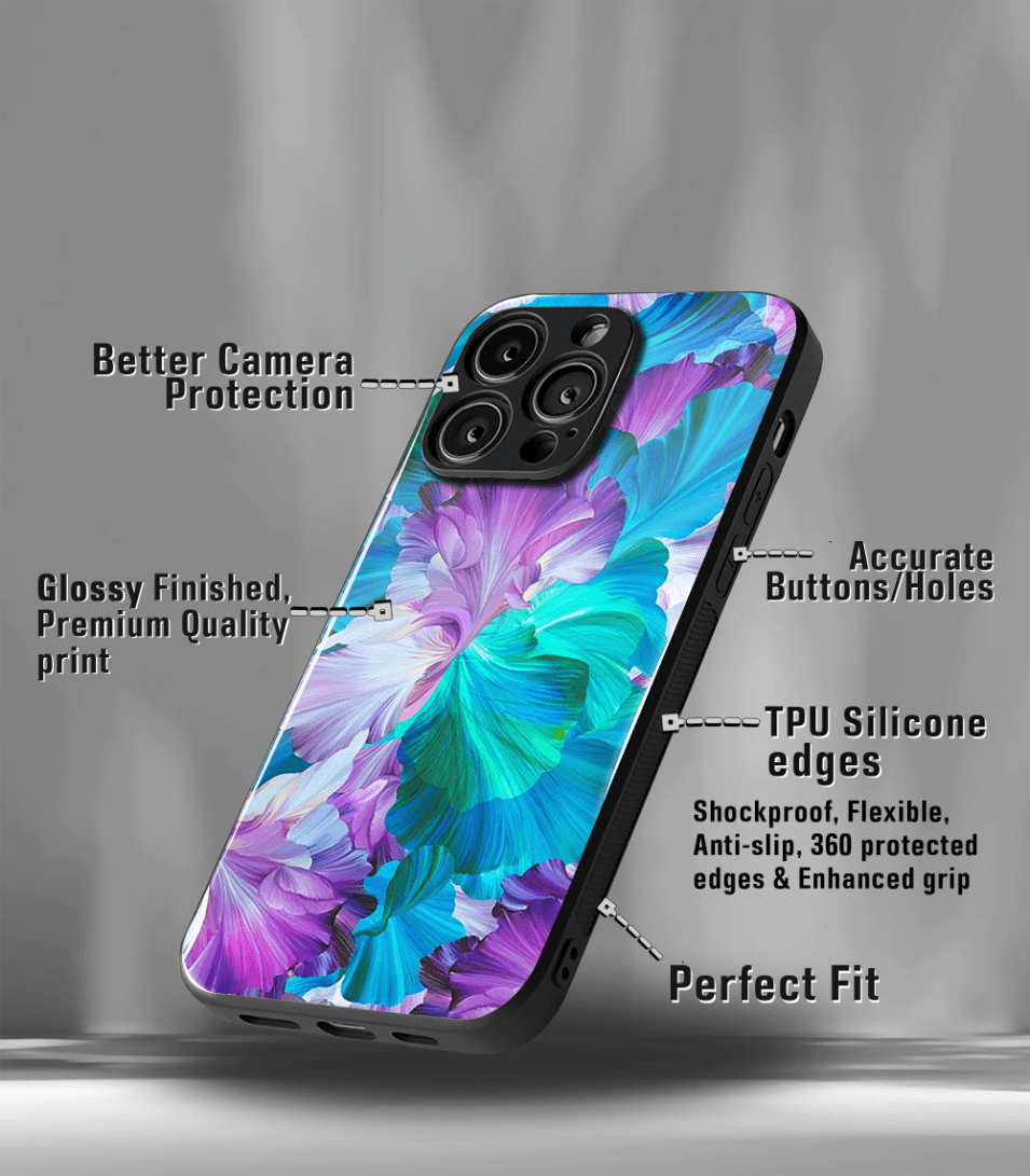 'for her' premium glossy floral/ aesthetic phone case compatible for every phone models.