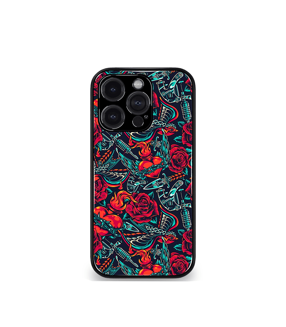 'for her' premium glossy floral/ aesthetic phone case compatible for every phone models.