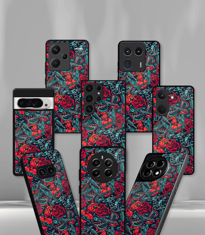 'For Her' Premium Glossy Floral/ Aesthetic Phone Case compatible for every Phone Models.